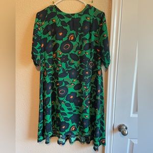 Green Floral Dress